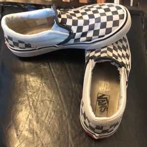 Vans classic checker slip on